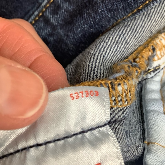 LEVI'S 501 S Skinny High Rise Blue Jeans - Picture 13 of 14